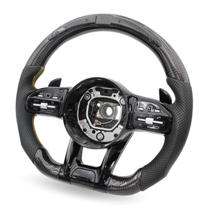 Volante de fibra de carbono LED Retrofit para <span class=keywords><strong>Mercedes</strong></span> <span class=keywords><strong>Benz</strong></span> <span class=keywords><strong>AMG</strong></span> GLC300 E63 E250 W166 W204 W222 - Product Image 3
