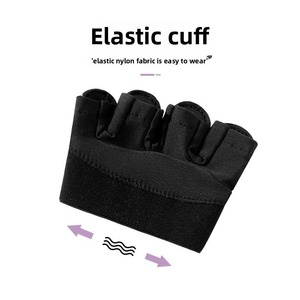 <b>Half</b> Finger Gym Gloves Breathable Non <b>Slip</b> Weight Lifting Gloves with Adjustable Wrist Strap Unisex Fitness Training - Product Image 5