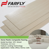 Losetas de Vinilo SPC con Sistema de Bloqueo por Clic de 4 mm para Oficina y Residencia, Piso de PVC Impermeable y Antideslizante para Salón de Exposiciones