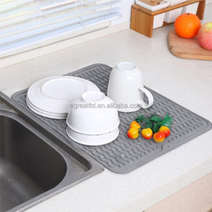 <b>Kitchen</b> Accessories Dish <b>Drying</b> Pad with Non-slip Rubber Backed Heat Resistant <b>Mat</b> Silicone <b>Mat</b> for <b>Kitchen</b> Counter - Product Image 3