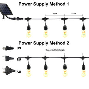 Cable <span class=keywords><strong>de</strong></span> Alimentación para Iluminación Decorativa <span class=keywords><strong>de</strong></span> Exterior S14 RGB Multicolor, Resistente al Agua y a la Intemperie - Product Image 4
