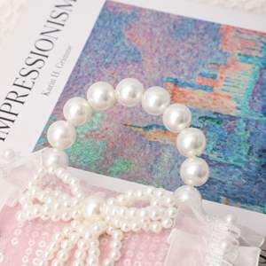 Новая модная детская сумочка с бантом, жемчугом, кружевом, через плечо, кошелек для монет - Product Image 5