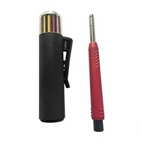 Nouveau marqueur professionnel de pointe avec recharge de mines sèches (Graphite) et taille-crayon