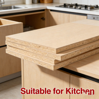 Panneau MDF uni sur mesure 2440*1220*6mm, design moderne, placage bois naturel, feuille MDF résistante à l'humidité, normes E1 et faibles émissions de formaldéhyde