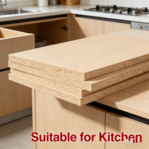 Panneau MDF uni sur mesure 2440*1220*6mm, design moderne, placage bois naturel, feuille MDF résistante à l'humidité, normes E1 et faibles émissions de formaldéhyde - Product Image 3