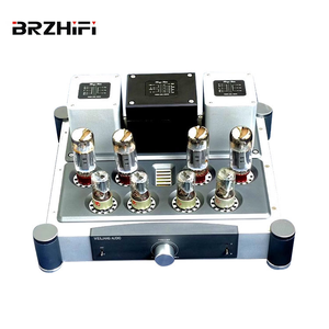 BRZHIFI Audio A40 40W*2 Home Theater Stereo <strong>Amplifier</strong> Audiophile Push-pull EL34 Tube Power Amp Aluminum Receivers <strong>Amplifiers</strong> - Product Image 1