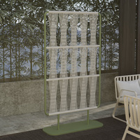 Paravent décoratif en alliage d'aluminium tressé pour patio, jardin et intérieur - Vente en gros