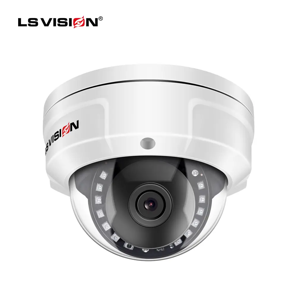 LS Vision IP 2MP 5MP 8MP 4K Câmera de segurança em rede colorida Bullet Dome POE IP CCTV com NVR DVR PTZ Câmera de segurança em rede