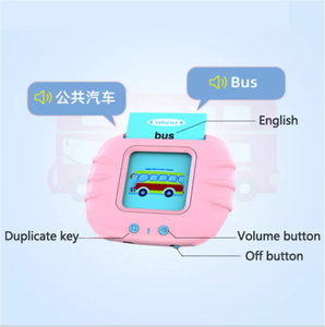 Tableau de lecture Montessori sans écran avec LOGO personnalisé, jouet éducatif pour enfants, machine à cartes flash parlante, jouet intelligent d'apprentissage - Product Image 5