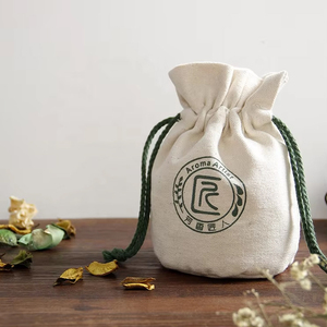 Reusable Eco-Friendly Small Multifunction <b>Folding</b> Canvas <b>Bag</b> with Drawstring and Rope Handle for Storage - Product Image 6