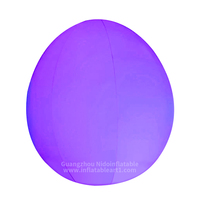 Ballons lumineux interactifs en forme d'œuf à LED, étanches, multicolores, gonflables publicitaires, décoratifs pour festivals