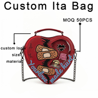 Tas Selempang Beludru Bentuk Bintang Warna Biru Tua yang Lucu, Tas Pin Ita dengan Jendela Transparan untuk Menampilkan Barang, untuk Anak Perempuan & Pecinta Anime