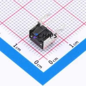 GT-TC101A-H043-L1 Tactile Switch Through hole,6x7.5mm Switch Single Pole Single Throw Round Button 1.6N Right Angle Insert - Product Image 2