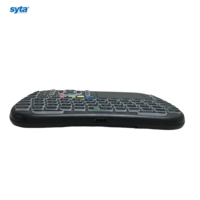 SYTA Air Mouse M9 Télécommande sans fil rechargeable avec clavier rétroéclairé pour mini PC, Smart TV et décodeur, projecteur