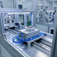 Cylindre pneumatique rotatif HRQ20 à haute rigidité, table rotative à crémaillère pour bras robotiques