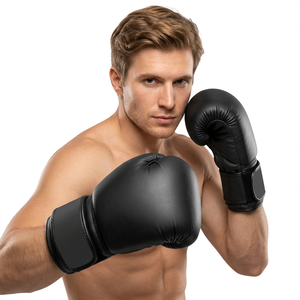 Wholesale FIGHTBRO MS-BG-121 Custom Made Professional Boxing Gloves Faux Leather for Adjustable Hook-and-Loop Wrist <b>Strap</b> - Product Image 3