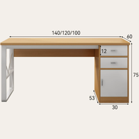 Conjunto de Silla y Escritorio de Oficina Moderno y Elegante para Estaciones de Trabajo Individuales Sencillas, Mesa de Computadora Dedicada