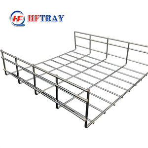 ถาดสายเคเบิลแบบตาข่ายลวดชุบสังกะสี50มม. กลางแจ้งตะกร้าสายเคเบิลตาข่ายลวดเคลือบผงกันสนิมเหล็ก - Product Image 2