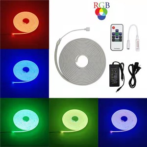 Bande <span class=keywords><strong>LED</strong></span> néon RGB <span class=keywords><strong>12</strong></span> V IP65 5M, tube de taille personnalisée, lampe fantastique DIY, corps en cuivre, entrepôt, CRI élevé 75 - Product Image 2