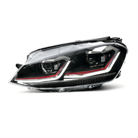 Accessoires automobiles, phares LED pour VW Golf 7 MK7 2013-2017, phares LED avec lentille de projecteur, feux avant, plug and play