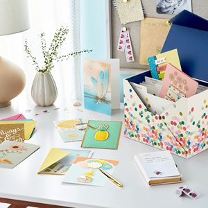 Maßgefertigte Großpackung Beschreibbare Blanko-Grußkarten für Alle Anlässe Handgemachtes Set in <span class=keywords><strong>Box</strong></span> mit Kartenorganizer - Product Image 4