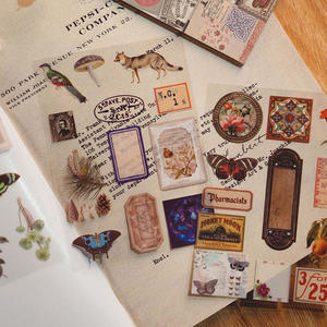 Lot de 20 autocollants décoratifs pour journal rétro <span class=keywords><strong>Poème</strong></span> et série lointaine Style dessin animé Matériau source Lot de 20 - Product Image 2