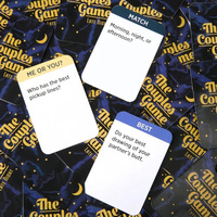 Jeux de cartes personnalisés pour couples, soirée amusante pour 2+ joueurs, cartes de réflexion créative, instructions incluses