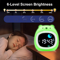 Bestseller Sonnenaufgang-Wecker Geschenk fürs Schlafzimmer Sonnenaufgang-Wecker für Kinder Schlaftrainer Niedlicher Silikon-Kinderwecker mit Nachtlicht