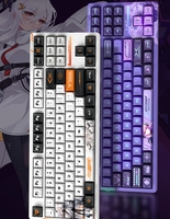 Keyboard Gaming Mekanik Kustom RGB Nirkabel dan Berkabel VGN V87 Baru, Pilihan Warna Beragam, Latensi Rendah dan Senyap untuk PC dan Laptop