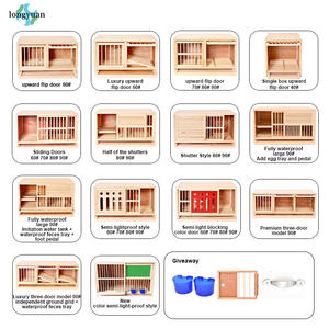 Yüksek kaliteli ticari tüm sezon ahşap güvercin üreme kafesi düğme kapatma ile dayanıklı lüks kuş kafesi - Product Image 6
