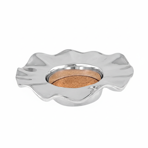 Kitchen & Tabletop Decor Metal <b>Coaster</b> for Tea & Coffee Cup Glass Mats & Pads Round Shape Dining <b>Table</b> Walnut <b>Coasters</b> - Product Image 1