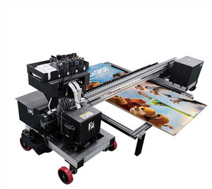 Nueva impresora automática de inyección de tinta UV plana Tinta fluorescente CMYK + V de 5 colores para materiales flexibles de PVC Control de <span class=keywords><strong>Android</strong></span> Resolución dual - Product Image 1