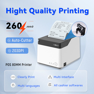 80 mét tốc độ cao Vé máy in với <span class=keywords><strong>Bluetooth</strong></span> USB Máy in hóa đơn nhiệt tự động Cutter nhận <span class=keywords><strong>POS</strong></span> Máy in hóa đơn - Product Image 3