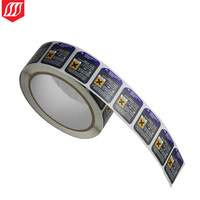 Autocollant double couche personnalisé pour emballage, autocollants d'étiquettes double couche