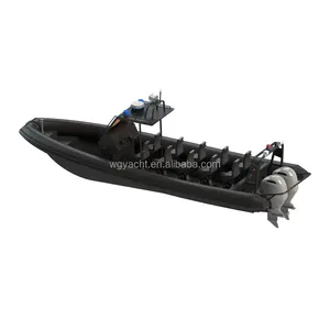 Barco de pesca Deep V Rhib860 de 28 pés com Certificado CE casco de alumínio Hypalon/Tipo iate PVC