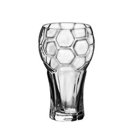 Offre Spéciale – Verre à bière en verre borosilicate 600 ml en forme de trophée Coupe du Monde de football – Gobelet à vin et jus 600 ml