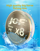 Ligne de pêche flottante tressée JOF X8 PE 150M Multicolore Fibre multifilament résistante pour la pêche en rivière, lac et ruisseau