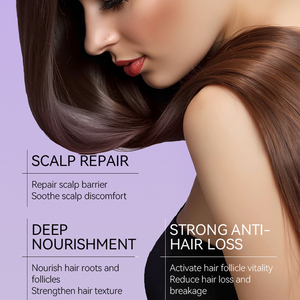 ชุดผลิตภัณฑ์ดูแลเส้นผมป้องกันผมร่วงสูตรเข้มข้น KORMESIC บำรุงและฟื้นฟูหนังศีรษะที่เสียหาย ครีมนวดผม แชมพู เซรั่ม - Product Image 2