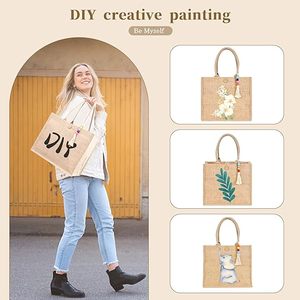Promotional <b>Shopping</b> Travel Gifts Wedding Kitchen Diy Reusable Tote Inner Bags <b>Small</b> Jute Bag With Zip - Product Image 5