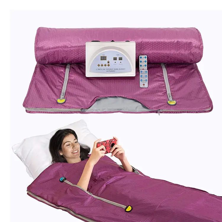 Flourish OEM/ODM Body Shaper Sauna Slimming Blanket Detox Anti Ageing Beauty Machine Infrared FIR Sauna Blanket