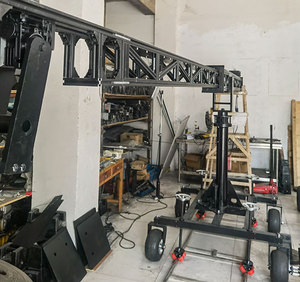 17ft <span class=keywords><strong>Scorpio</strong></span> Telescopic máy ảnh JIB Crane có thể đi bộ trên Dolly theo dõi đường sắt - Product Image 1