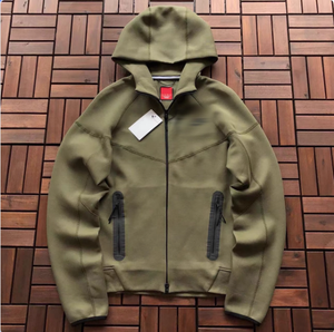 Windwalker's New Tech Fleece Sweatshirt Set à capuche avec fermeture éclair XXS Size Street Fashion Inspired Famous Hip-Hop Stars pour l'automne - Product Image 3