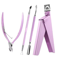 Ciseaux à ongles professionnels en forme de U avec pointe aiguisée, lames courbées en acier inoxydable pour ongles en acrylique, outil de beauté