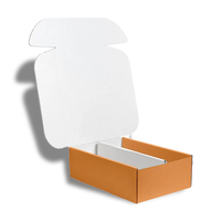 Boîte postale noire personnalisée boîte postale auto-scellante emballage boîte en carton ondulé pour cosmétiques parfum vêtements bijoux avec logo