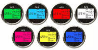 Compteur de vitesse GPS numérique réglable, rétro-éclairage Multiple, odomètre de pignon de moto, kilométrage compteur de voyage