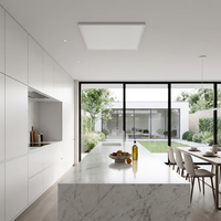 Panneau chauffant infrarouge blanc 350W ultra-plat 18mm, chauffage mural électrique esthétique pour maison moderne CE ROHS