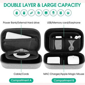 EVA Electronics Organizer Travel Case Carrying Pouch Bag for Cable Charger Cords Power Bank <b>Hard</b> <b>Drive</b> - Product Image 2