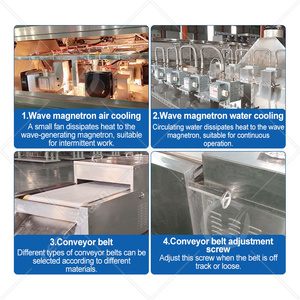 เครื่องอบแห้งแบบสายพานไมโครเวฟสำหรับอุตสาหกรรมมหาสมุทรเครื่องอบแห้งแบบมีช่องระบายความร้อนด้วยไมโครเวฟ - Product Image 2