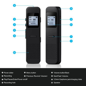 BENJIE 16GB Mini dijital ses kaydedici öğrenciler ve toplantılar için uzun bekleme ile tam çinko alaşımı - Product Image 6
