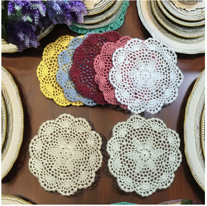 Klassische handgemachte Häkel matte für <span class=keywords><strong>Vintage</strong></span> Tisch dekoration und Schüssel ständer - Product Image 3